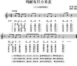 淘儿歌简谱网提供简谱歌谱大全-玛丽有只小羊羔简谱下载