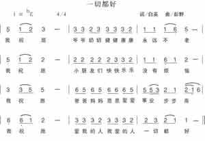淘儿歌简谱网提供简谱歌谱大全-我祝愿简谱下载